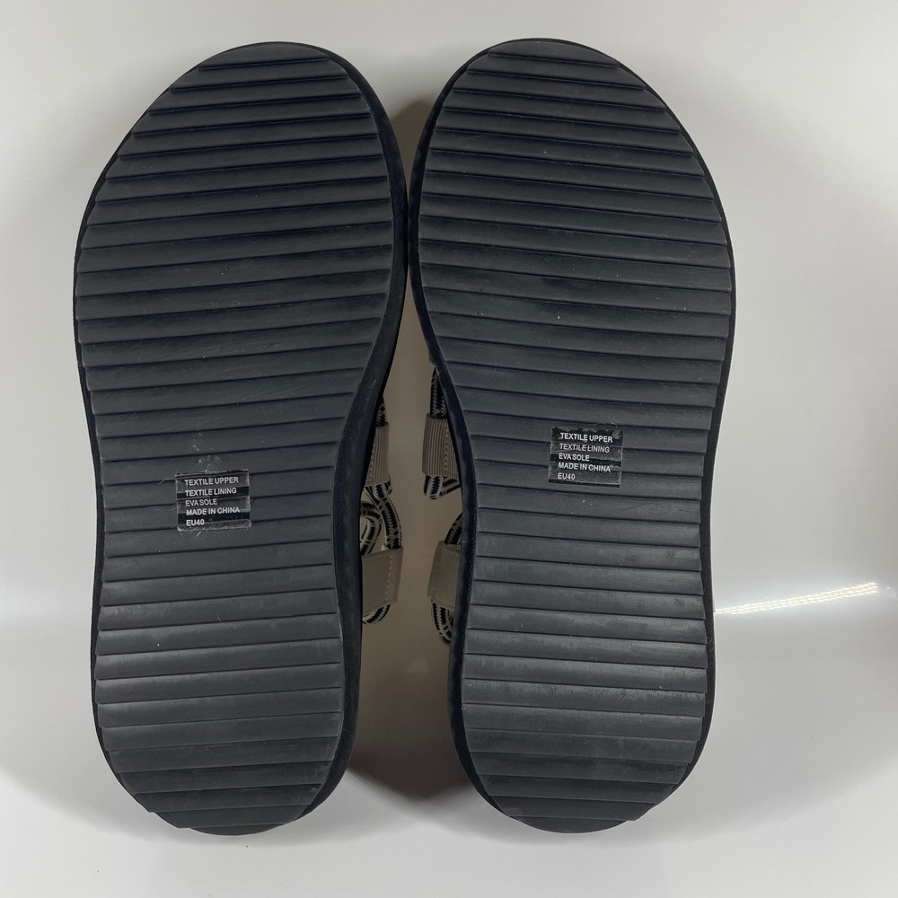 Sz 9 Anthropologie Trendy Silent D Platform Sporty Wedge y2k Strappy Sandals - Picture 15 of 15